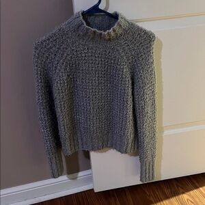 NWOT Cozy Gray Mock Neck Sweater